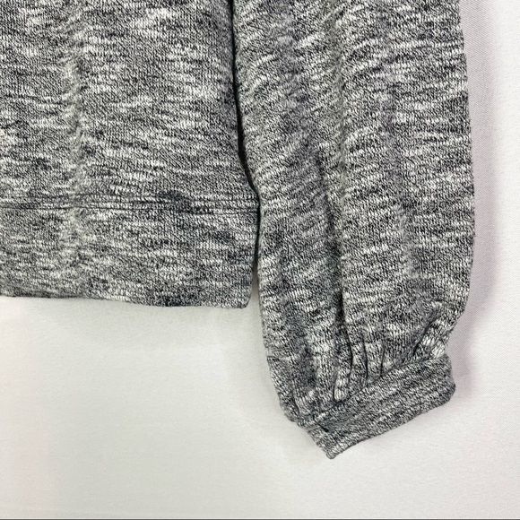 Madewell Textured Crewneck Sweatshirt Marled Gray XXS - Picture 7 of 7